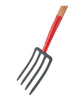 Spading Fork With 4 Tine Steel Head 30 Inch Wood D Handle Tough As Nails Garden And Landscaping Digging Fork Model 30293