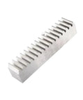 Heavy Duty High Precision Industrial Grade Steel Gear Rack With Straight Teeth for linear drive module, side angle view