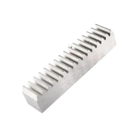 Heavy Duty High Precision Industrial Grade Steel Gear Rack With Straight Teeth for linear drive module, side angle view