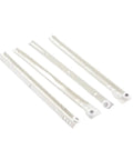 Full Extension Drawer Slides For Cabinets And Desks With Dual Slide Rails Beefy Heavy Duty Track System Quiet Rollers 16 Inch