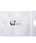 White packaging bag with company logo, not showing the Compact Mini Breadboard With 400 Tie Points And Dual Power Lanes For Arduino Projects.