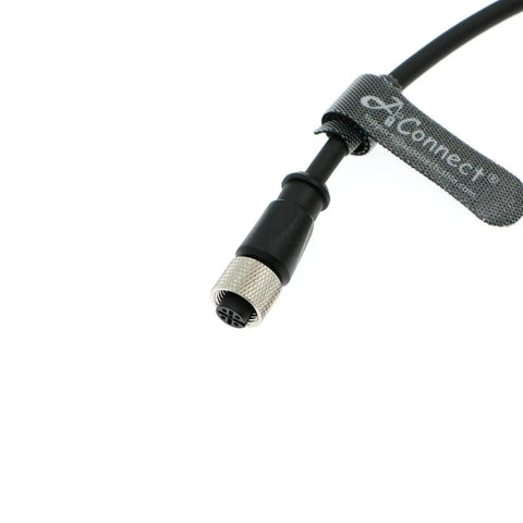 M12 5 Pin A Code Male To 5 Pin A Code Female Shielded Cable Connector for industrial sensors, cameras, and actuators, 2m length