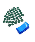 Bulk 100 Pcs 18650 Battery PVC Heat Shrink Tubing 30mm Wide 72mm Long 0.08mm Thick Plus 100 Pcs 18650 Li Battery Insulation Gasket Adhesive Ring