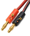 Beefy 30A SB To 4mm Banana Cable Adapter With 12AWG Pure Copper Wire For RC LiPo Battery Charging Station, banana connectors close-up
