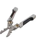 Heavy Duty 21-in-1 Wire Stripper Automatic Self-Adjusting Cable Crimper Pliers showing chrome vanadium steel jaws and ergonomic handles.