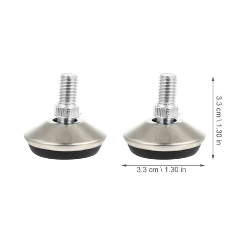 Heavy Duty Furniture Levelers With Floor Protection Adjustable Leveling Feet For Uneven Floors Say Goodbye To Wobble And Vibrations 20 Piece Set Durable Nylon Base Quiet And Easy Install, 3.3 cm