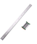 High Precision Linear Guide Rail Kit With 450mm Support And MGW7C Block Slide For Smooth Motion Low Friction Easy Install No Maintenance Required For Serious DIY Projects, 450mm rail and block