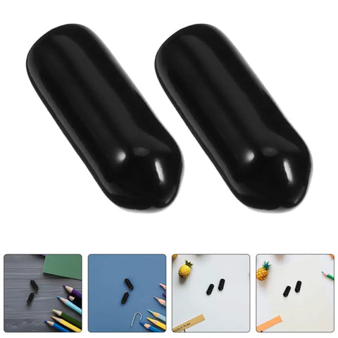 Solid 80 Piece PVC Bolt End Caps Kit Waterproof Wire Protectors Prevent Electric Shocks Wear Resistant Electrical Tips For Auto And Home Projects black PVC caps on display, 80-piece kit