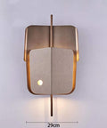 Top Shelf Modern LED Wall Sconces For Chill Home Vibes Soft Glare Free Warm Glow Ideal For Relaxed Living Rooms Master Bedrooms Or Hotel Corridors Reliable Daily Lighting Fixtures, 29x60 cm iron and leather sconce design.