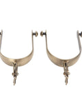 Ride Ready Retro Western Spurs For Men And Women, Antique Brass Zinc Alloy Gear Spurs For Boots, front view