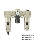 F R L Pneumatic Units With Solenoid Valves And Pressure Regulating Valve AF2000 02 for automation, dual filter, gauge