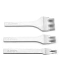 3 2 5 10 Prong Leather Punch Tool Set Pro Grade With White Steel Chisel Kit And Smooth Polished Handles For Precise Spacing And Even Stitching