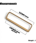 Champagne Bronze Cabinet Pulls With Center Hole 5 Inch Length Modern Zinc Finger Handles measurements with dimensions.