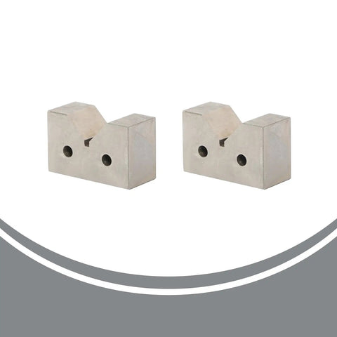Two Ground V-Block Set 3/4 X 1-1/4 Inch For Milling And Drilling Machines, Precision V-Block Pair For Accurate Workpiece Positioning And Secure Milling Alignment, 2-piece
