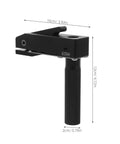 Beefy Heavy Duty Woodworking Bench Clamp For Workbench, Aluminum Alloy Quick Positioning Vise, shown with dimensions.