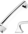 10 Pack 5 Inch Polished Chrome Kitchen Cabinet Pulls And Handles Set Solid Metal Contemporary Square Arch Cabinet Hardware