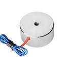 12V DC Electric Lifting Magnet Beefy 250N Peak Force Electromagnet Solenoid With 185N Holding, 40x20mm, pure iron body
