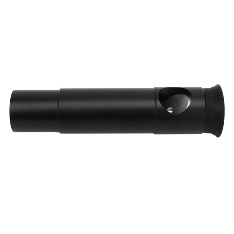Side view of 1.25 Inch Collimating Cheshire Eyepiece With 45 Degree Plate For Newtonian Telescopes, aluminum reflector eyepiece.