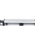 100 200 300mm Linear Axis Actuator With Ball Screw Guide Sliding Table 24V Stepper Motor 23NEMA 0.9Nm Torque For Precise CNC Automation And Smooth Motion Built To Move., side view of aluminum CNC linear actuator with stepper motor