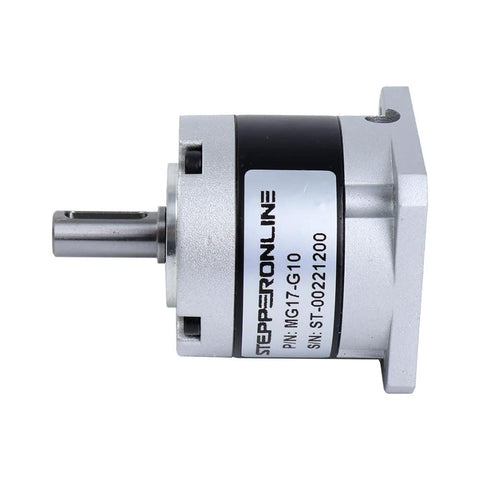 Side view of Planetary Gearbox For Nema 17 Stepper Motors With 10 To 1 Gear Ratio And 30 Arc Minute Backlash 9.5 mm short shaft