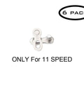 Six Pairs Of 11 Speed Bike Chain Quick Links Reusable Split Links For Most 11 Speed Chains Easy Install Durable Steel 6-pack