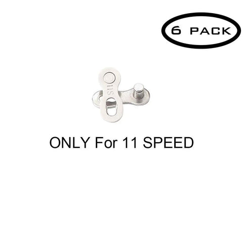 Six Pairs Of 11 Speed Bike Chain Quick Links Reusable Split Links For Most 11 Speed Chains Easy Install Durable Steel 6-pack