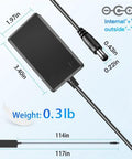 Dimensions and specifications for 9V DC Power Adapter For Alesis Command Mesh Kit Nitro Max And Nitro Pro Kit Electronic Drum Modules