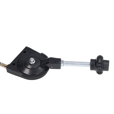 3.5 Meter Quick Release Manual Throttle Cable With Pivot Joint For Excavators And Heavy Equipment Responsive Throttle Control black