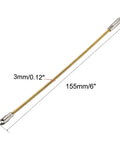 2-Pack 6 Inch Flexible Fish Tape Replacement Leader Wire Cable Puller, High Strength Steel Guide showing 6-inch length and 0.12-inch wire.