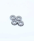 10 Pcs SF685ZZ Stainless Steel Flanged Deep Groove Ball Bearings 5x11x5 MM double shielded for smooth operation.
