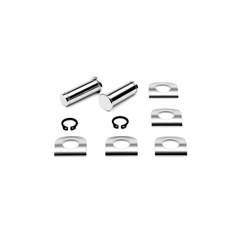 Replacement Motorcycle Footpeg Mount Pins Kit With E Clips And Washers, Four Pack Clevis Pins For Harley Style Footpeg Brackets