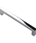 Polished Chrome Cabinet Pulls 5 Inch 127mm Hole Centers Solid Hardware For Cabinets Drawers Dressers Wardrobes Square Kitchen Handles Pull AL3041CP