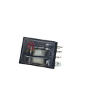 Beefy K10P-11D15-24 General Purpose DPDT Relay with Socket Mount 24 VDC Coil showing 2 Form C contacts in black casing.