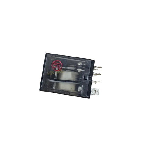 Beefy K10P-11D15-24 General Purpose DPDT Relay with Socket Mount 24 VDC Coil showing 2 Form C contacts in black casing.