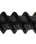 Slick Black Trim Screws 0.625 Inches With Square Drive And Sneaky Low Profile Head For Smooth Finish showing a single black screw side view.
