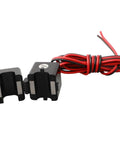 Slick Split Core Current Transformer Clamp With Dead Simple Live Wire Hookup And Bang On Point Five Accuracy For Quick Ev Charger Grid Tracking And Solid 5G Station Power Monitoring, black with red wires.