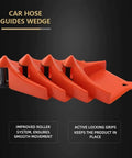 Car Hose Guide Set Of 4 Automatic Plastic Hose Guides For A Smooth Roll Prevent Snags Under Tires During Car Wash And Maintenance Durable Polyethylene Construction Fits Cars Motorcycles And Trucks