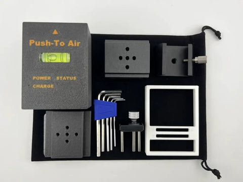 Wireless Digital Setting Circles DSC Encoder Kit for Dobsonian and Alt Az Telescopes with accessories on black pouch