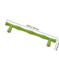 Zinc Alloy Cabinet Pulls Set 2 Pack, Sleek Cupboard Handles For Dresser, green modern drawer pull hardware with measurements