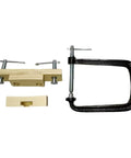 Easy Use Acoustic Guitar Bridge Install Clamp Kit For Folk Guitars, Glue And Seam Repair Tool, metal construction parts.