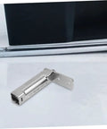 Freezer Door Hinges Replacement Kit For Refrigerators And Freezers No Fuss Install Smooth Quiet Operation Keeps Cold Air In And Seals Tight For Household Use, shown in close-up view, featuring metallic hinge component on surface.