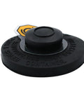 Brake Fluid Reservoir Cap For Toyota Vehicles Fits Camry Corolla 4Runner Tacoma Highlander RAV4 Avalon Yaris Prius MR2 Spyder Mirai And More Durable Easy Install Engine Bay Accessory black cap with caution sticker visible