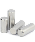 Heavy Duty 304 Stainless Steel Locating Dowel Pins With Round Heads And Chamfered Ends For Precise Machining And Assembly Work That Lasts A Long Time Without Rust, showcasing various pin sizes.