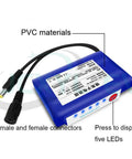 Drop Dead Reliable 12V Rechargeable Lithium Polymer Battery Pack With Integrated Bms Safety Circuit And Heavy Duty Dc Adapter showing PVC case and DC connectors.