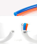 Works Like A Champ 12 Mm Polyurethane Pneumatic Hose Tube For Air Compressor And Beverage Transfer 80 Meter Long Orange Flexible Line With No Fuss Design, showing colorful tubing.