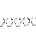 Five Ten Piece Stainless Steel Spring Terry Clips For Tool Organization In Garage Cabinets Securely Hang Tools