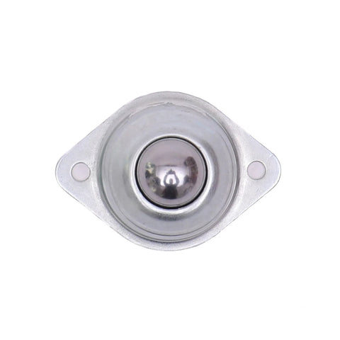 Five Eighth Inch Roller Ball Transfer Bearings Set Of Eight For Smooth Linear Motion, top view of a single bearing with mount holes.
