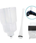 Bike Oil Funnel Tool Disc Brake Bleed Kit for Mountain Bikes, mineral oil ready, with compact leakproof design, plastic material