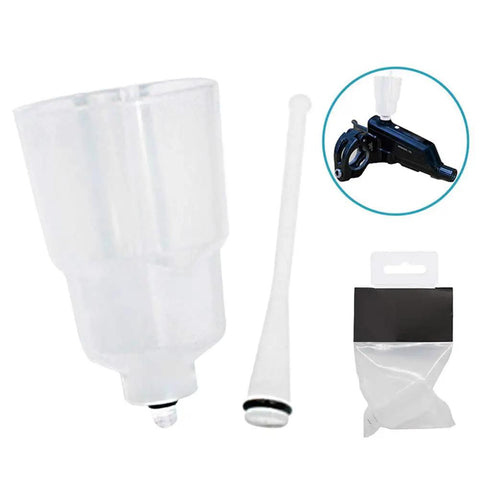 Bike Oil Funnel Tool Disc Brake Bleed Kit for Mountain Bikes, mineral oil ready, with compact leakproof design, plastic material