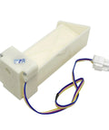 Replacement Refrigerator Damper Motor DC12V Samsung Compatible, white plastic, with wiring, for regulating fridge cooling.
